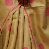 Veena polka tussar saree