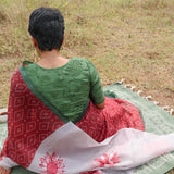 Nisha bandhini organza saree