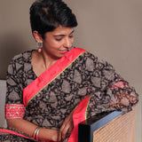 Black printed kota blouse