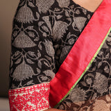 Black printed kota blouse