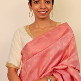 Gold embroidered silk blouse
