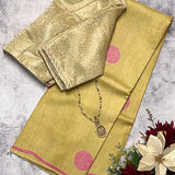 Veena polka tussar saree