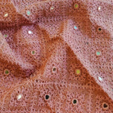 Hand embroidered silk blouse piece