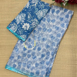 Mishrita Sky Blue Kota Saree