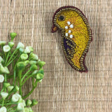 Parakeet Face Brooch