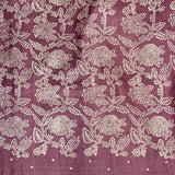 Tashi Blue Mirror Embroidered Tussar Saree