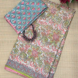 Mishrita Lime Kota Saree