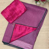 Mishrita Organza Flip Saree - Mauve