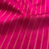 Fuchsia Arrowhead Kanchi Silk Fabric