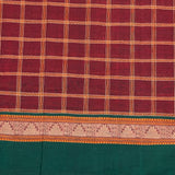 Mishrita Temple Border Chiffon saree - Purple