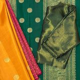 Ranya tricolour kanchipuram silk saree