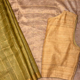 Maya Checkered Tussar Saree