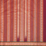 Mishrita Temple Border Chiffon saree - Purple