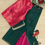 Lavanyam Contrast Pallu Kanchi Silk Saree