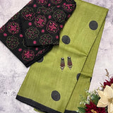 Veena polka tussar saree